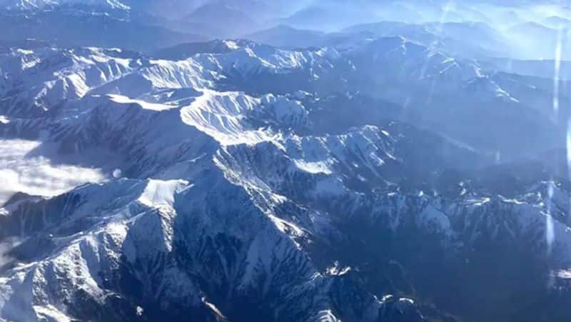 Amit Shah captured some pictures of Kashmir Valley from aeroplane, shared on social media