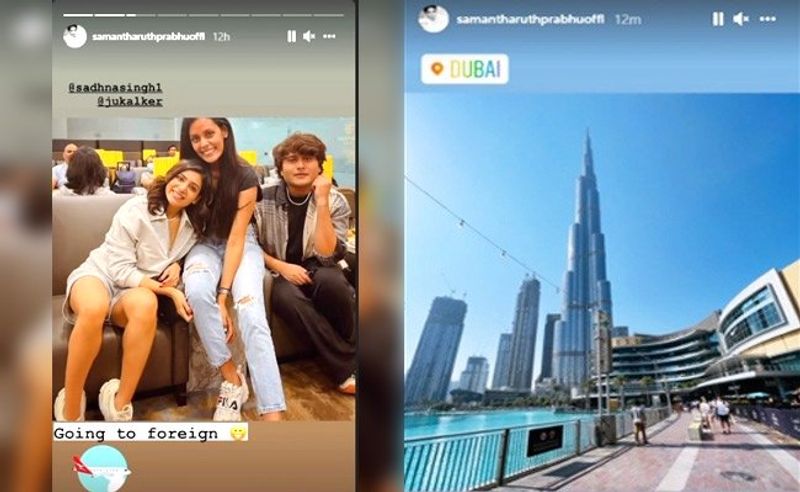 samantha blows everyones mind by going dubai tour with preetham jukalker