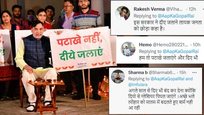 Diwali 2021, Delhi Government gets trolled on social media over no crackers campaign Diwali 2021, Delhi Government gets trolled on social media over no crackers campaign
