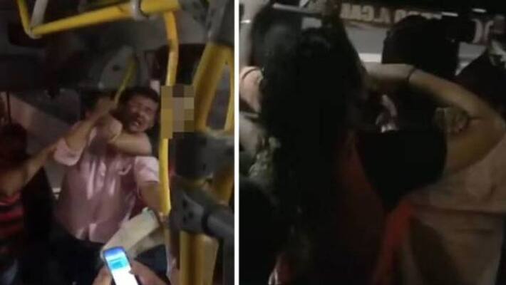 man was put in a chokehold by a woman he allegedly sexually harassed her man was put in a chokehold by a woman he allegedly sexually harassed her