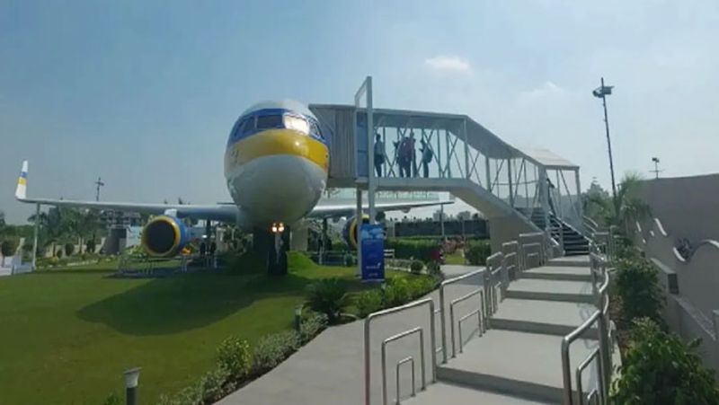 Aircraft theme restaurant built in Vadodara Gujarat This is fourth in India and 9th in world aircraft restaurant
