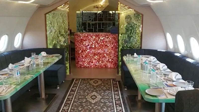 Aircraft theme restaurant built in Vadodara Gujarat This is fourth in India and 9th in world aircraft restaurant
