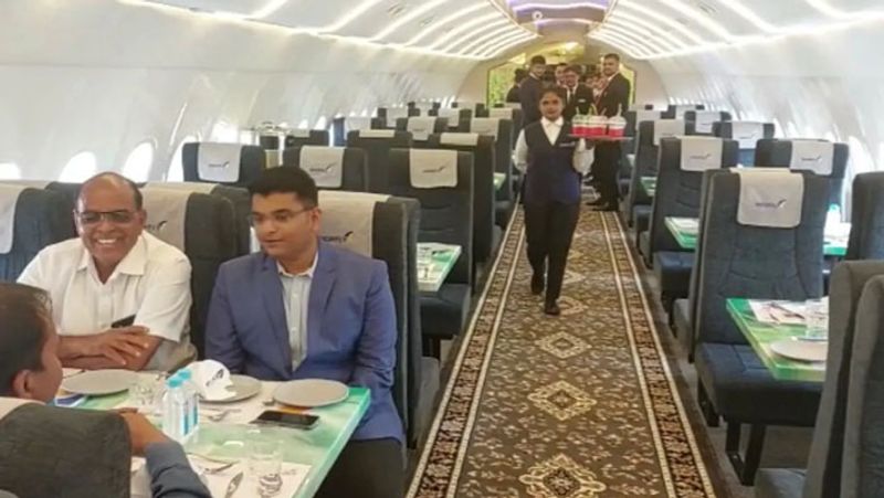 Aircraft theme restaurant built in Vadodara Gujarat This is fourth in India and 9th in world aircraft restaurant