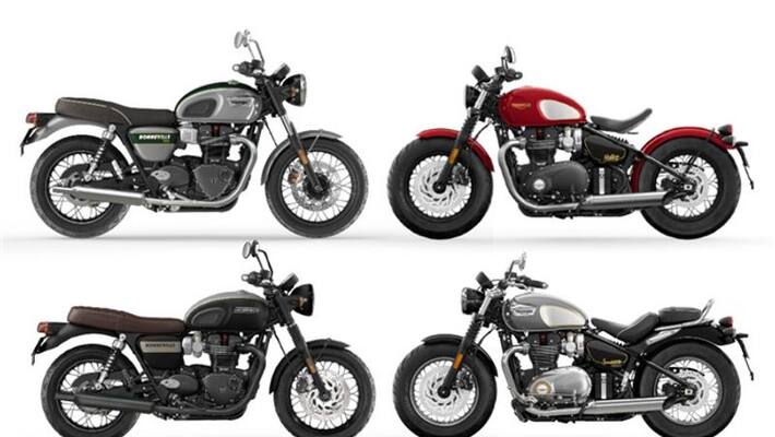 Triumph Gold Line Edition line up revealed Triumph Gold Line Edition line up revealed