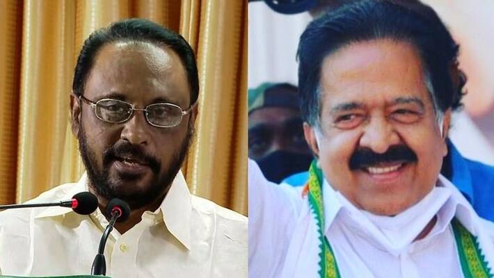 Chenithala welcomes Cherian Philip to congress Chenithala welcomes Cherian Philip to congress