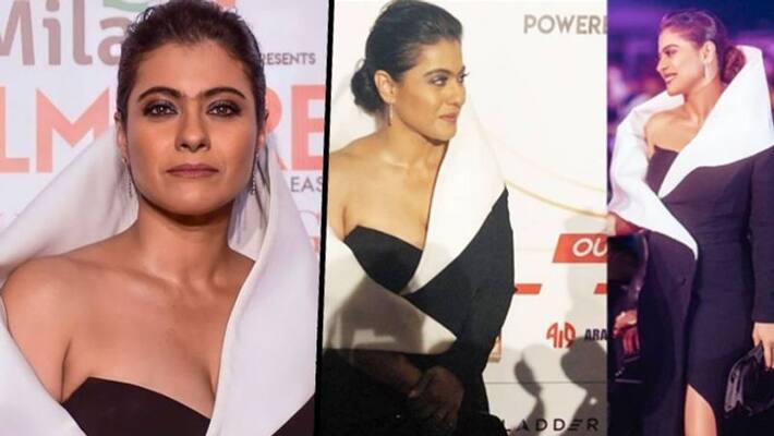 Kajol Makes Heads Turn In Black And White High-Slit Gown, Check Out Her  Best Style Moments - News18