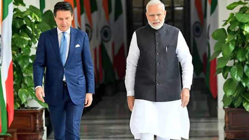 PM modi arrives in rome to attend G20 Summit