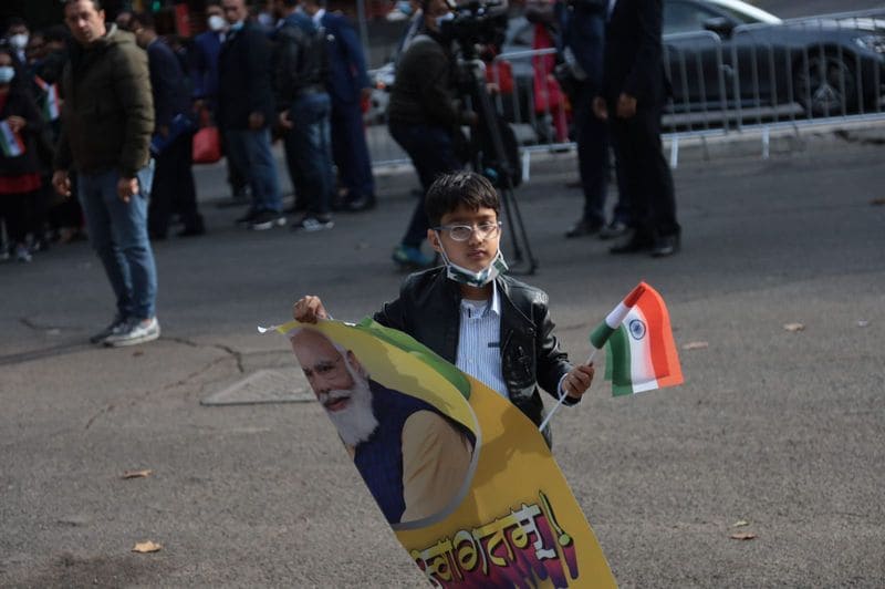 Modi arrives in Rome for G20 Summit Italy indian peoples greeted with the national flag