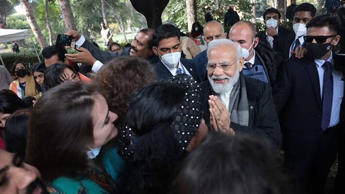 PM Modi arrives in Rome, to participate in 16th G-20 Summit snr PM Modi arrives in Rome, to participate in 16th G-20 Summit snr
