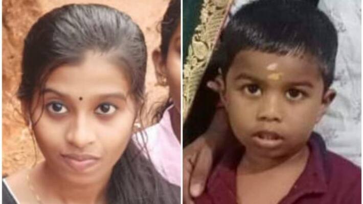 four year old boy and his sister died after drowned in Quarry at malappuram four year old boy and his sister died after drowned in Quarry at malappuram