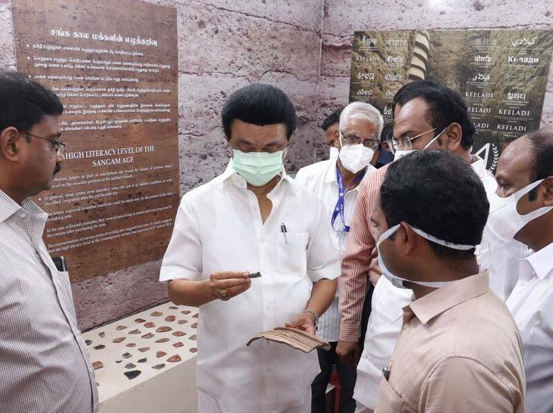 cm stalin announced that archaeological excavations at seven places in tamilnadu