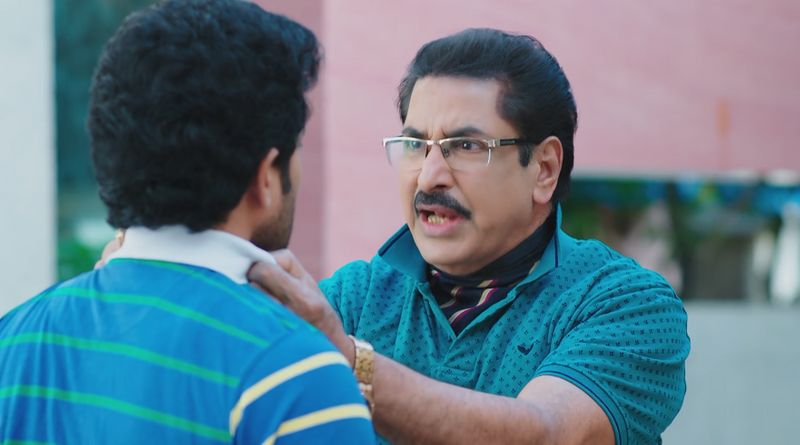 Anand Rao gets aggressive and lashes out at Karthik in todays Karthika deepam serial episode