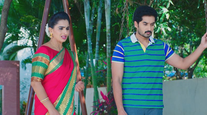 Anand Rao gets aggressive and lashes out at Karthik in todays Karthika deepam serial episode