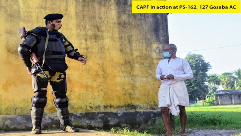 By elections in 14 states See pictures in voters in queues soldiers in readiness