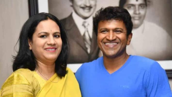 Punith Rajkumar's wife who is in tears ... Aswini's love that brings tears Punith Rajkumar's wife who is in tears ... Aswini's love that brings tears