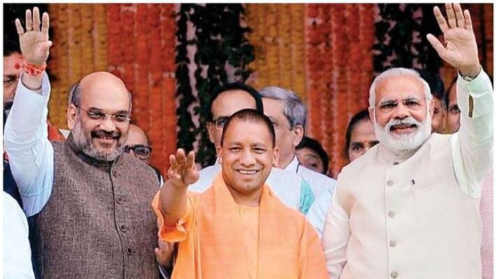 Opposition parties showing tough fight to BJP in UP .. Will BJP retain power? Action in the opinion poll.!
