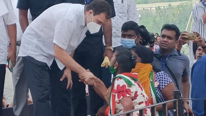 Goa assembly election 2022: Congress leader Rahul Gandhi meets fishermen community Goa assembly election 2022: Congress leader Rahul Gandhi meets fishermen community