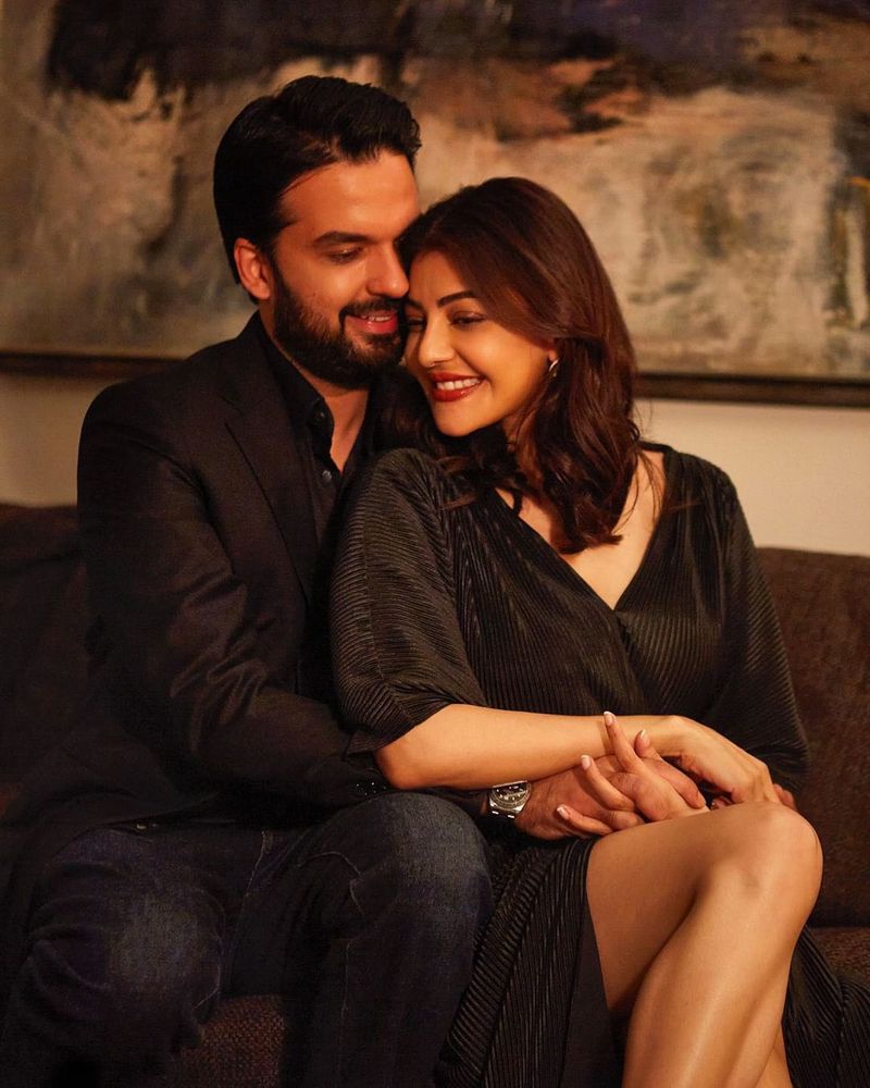 Kajal aagarwal clebrate this festive season with husband and teachers 50 viral photo