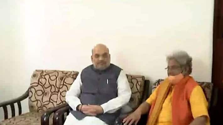 Home Minister Amit Shah met saints in Uttarakhand Yatra, said - a new beginning from 2014 Home Minister Amit Shah met saints in Uttarakhand Yatra, said - a new beginning from 2014