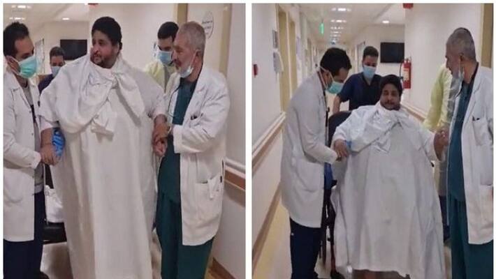 Saudi man undergoes successful treatment for Obesity Saudi man undergoes successful treatment for Obesity