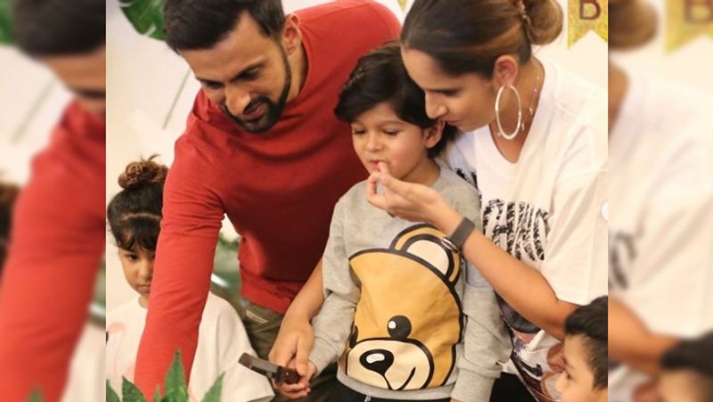 T20 World Cup 2021: Shoaib Malik and Sania Mirza celebrated his son's Izhaan 3rd birthday, see pics