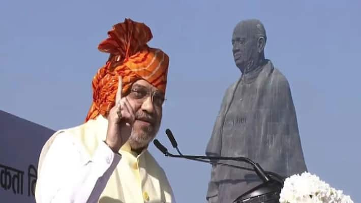 gujrat rashtriya ekta divas at statue of unity in kevadiya, amit shah pays tribute to Sardar Vallabhbhai Patel gujrat rashtriya ekta divas at statue of unity in kevadiya, amit shah pays tribute to Sardar Vallabhbhai Patel