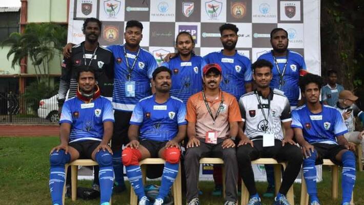 kerala bags second possession in national blind football tournament kerala bags second possession in national blind football tournament