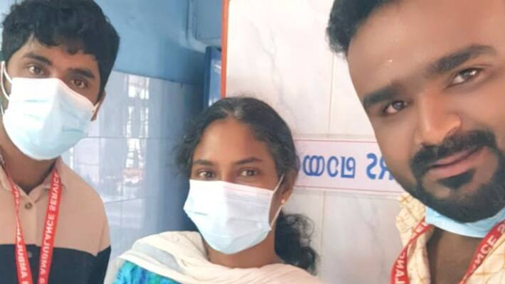 Kaniv 108 ambulance staff rescue home born baby in wayanad tribal colony Kaniv 108 ambulance staff rescue home born baby in wayanad tribal colony