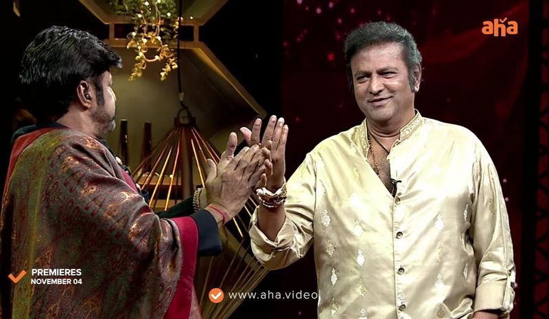 unstoppable talk show a political conversation between blakrishna and mohan babu