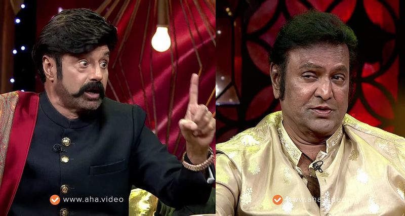 unstoppable talk show a political conversation between blakrishna and mohan babu