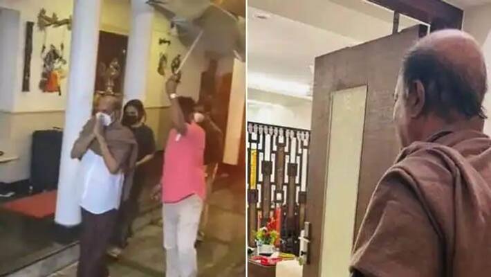 superstar Rajnikanth returns home after heart surgery have a look superstar Rajnikanth returns home after heart surgery have a look