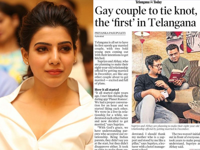 samantha best wishes to gay couple those who are going to get married