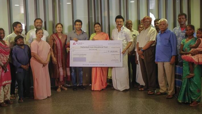 surya donated 1 crore for tribal people surya donated 1 crore for tribal people