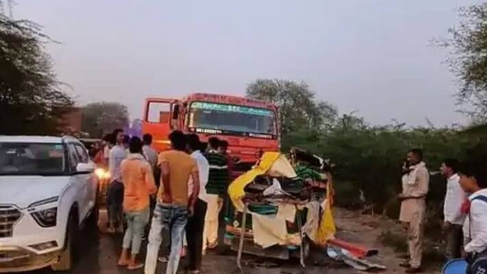 traumatic road accident in Rajasthan 6 family members died together IN alwar traumatic road accident in Rajasthan 6 family members died together IN alwar