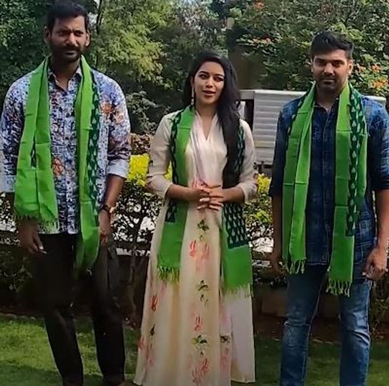 Vishal Named the plant as Puneeth Rajkumar in Green India Challenge