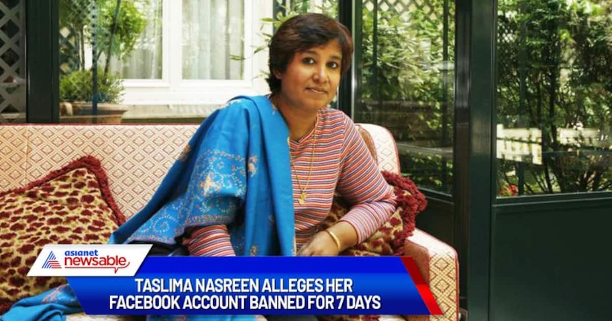 Nasreen Facebook Sex Videos - Taslima Nasreen alleges her Facebook account banned for 7 days 'for telling  the truth'
