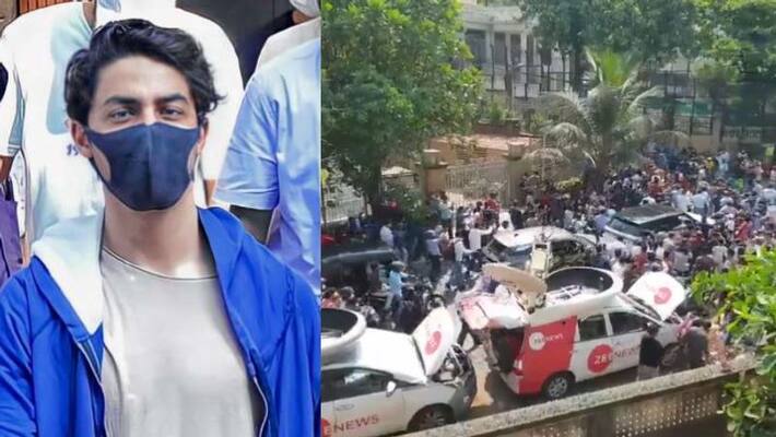 as Aryan Khan walked out of jail pickpockets looted fans outside the jail as Aryan Khan walked out of jail pickpockets looted fans outside the jail