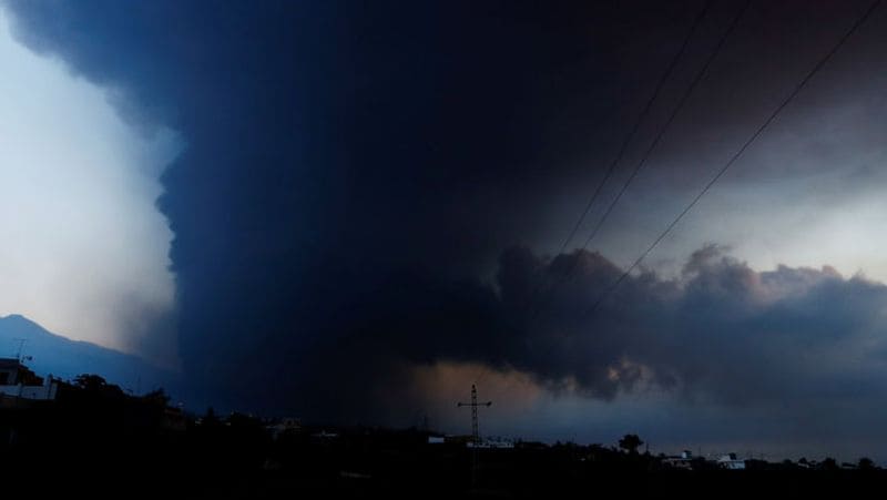 Shocking photos after the eruption of the volcano in Spain Atlantic Ocean island of La Palma