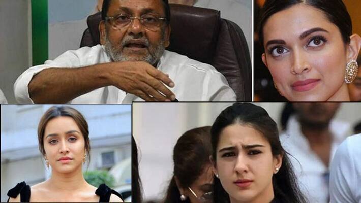 Aryan Khan Drug Case, Nawab Malik raises the issue of Deepika Padukone, Shraddha Kapoor and Sara Ali Khan Aryan Khan Drug Case, Nawab Malik raises the issue of Deepika Padukone, Shraddha Kapoor and Sara Ali Khan