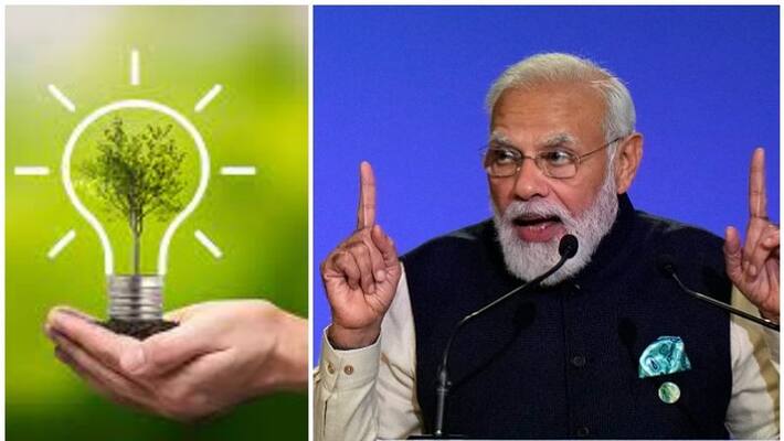PM Modi bats for global solar power grid at COP26 summit pod PM Modi bats for global solar power grid at COP26 summit pod