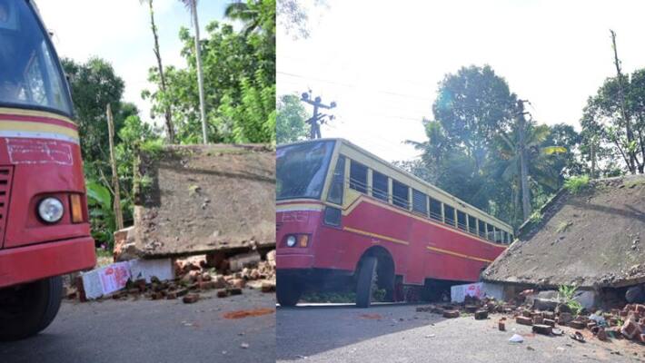 one death in aryanad ksrtc bus accident one death in aryanad ksrtc bus accident