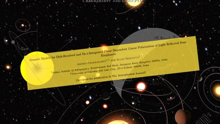 new method to study environment of exo solar planets using polarisation of light proposed by Indian Astronomers new method to study environment of exo solar planets using polarisation of light proposed by Indian Astronomers