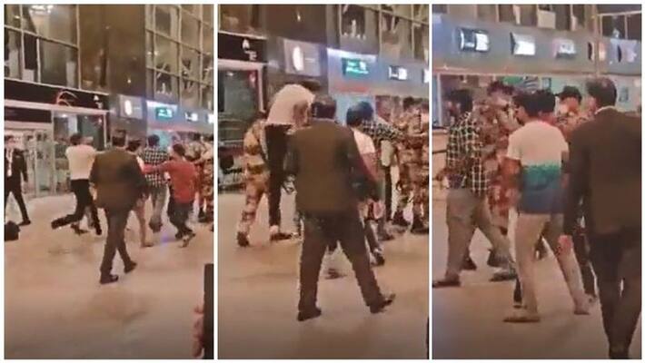 Actor vijay sethupathy attacked in airport viral video Actor vijay sethupathy attacked in airport viral video