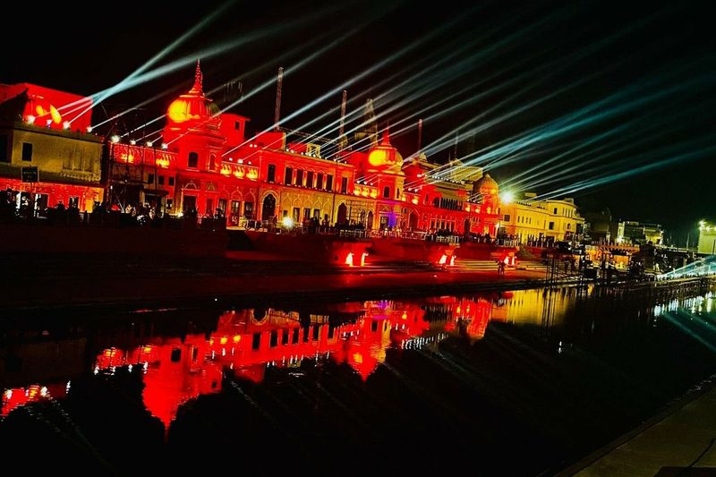 diwali 2021,ayodhya deepotsav, city of lord ram illuminated with the light and lamps