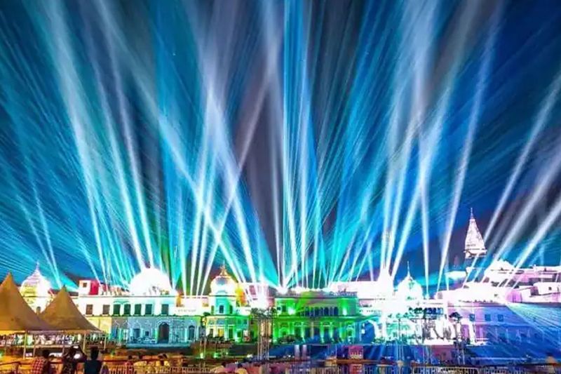 diwali 2021,ayodhya deepotsav, city of lord ram illuminated with the light and lamps
