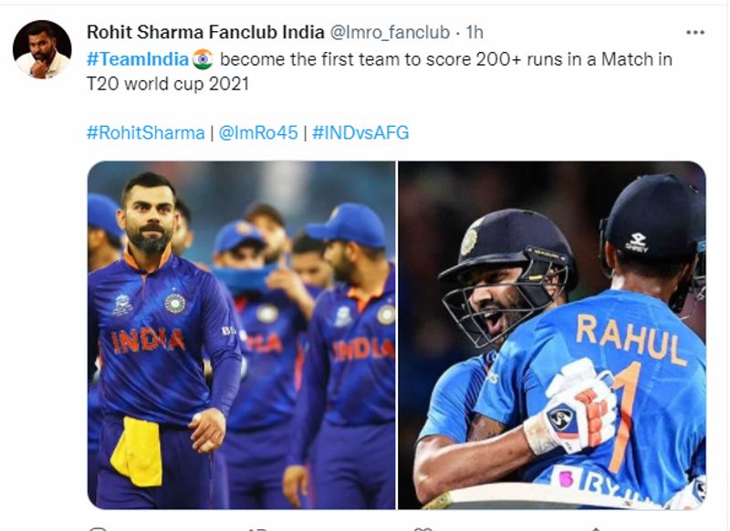 T20 World Cup 2021 IND vs AFG Super 12 Cricket fraternity reacts to Team India Diwali batting display