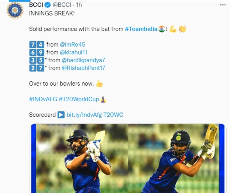 T20 World Cup 2021 IND vs AFG Super 12 Cricket fraternity reacts to Team India Diwali batting display