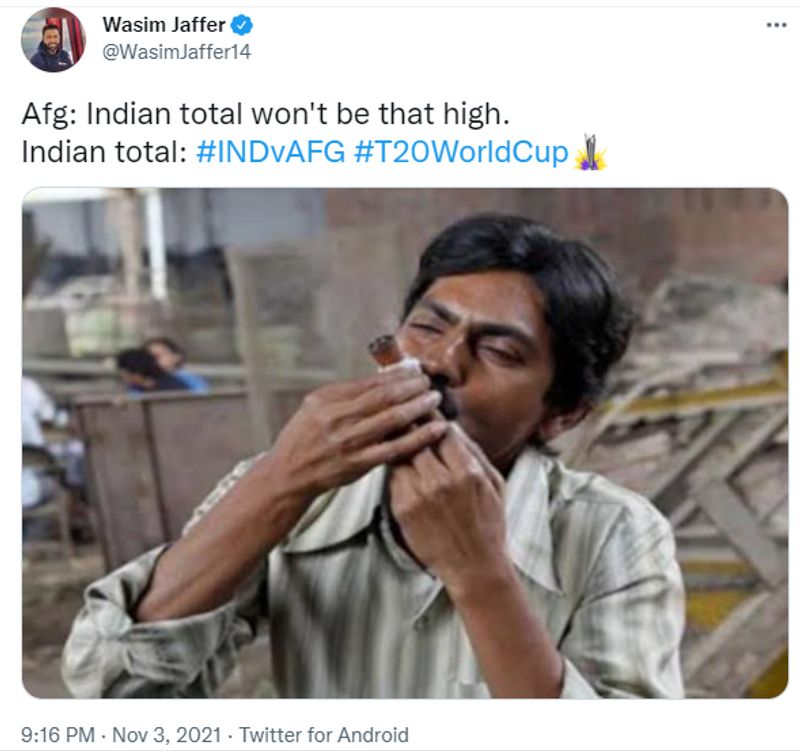 T20 World Cup 2021 IND vs AFG Super 12 Cricket fraternity reacts to Team India Diwali batting display