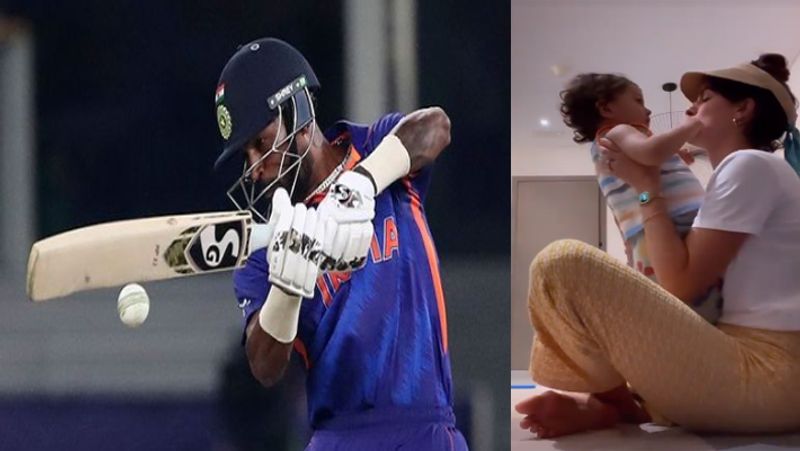 T20 World Cup 2021, India Vs Afghanistan - Hardik Pandya's son cheers for his father ALB