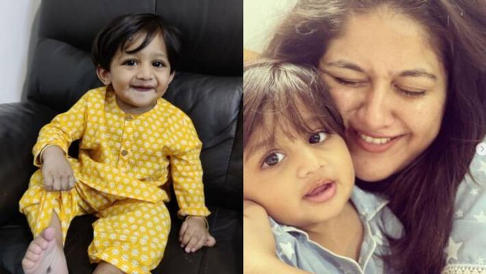 Meghna Raj Diwali wishes to everyone with son Raayan Meghna Raj Diwali wishes to everyone with son Raayan